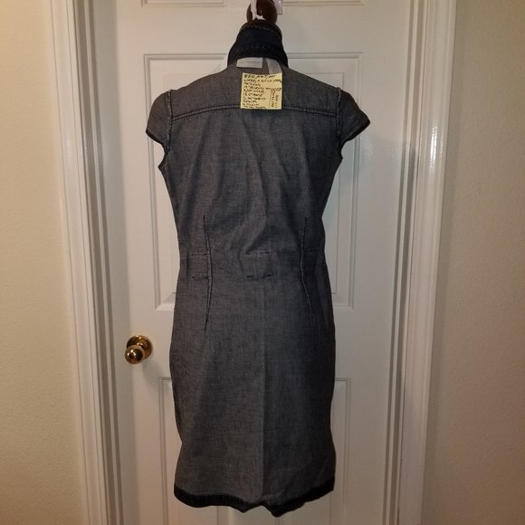 SYMMER DRESS NWT Stylish, Upscale Liz Claiborne Blue Denim - Picture 9 of 16